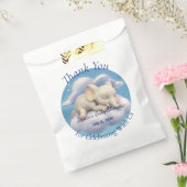 Baby Olifant in het Wolken Baby shower Bedankzakje (Gezegeld)