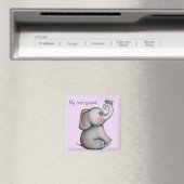 Baby Olifant met Bee Beste Vriendmagneet Magneet (Insitu (Vaatwasser))