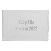 Baby olifant met bloemen Baby Kussensloop (Achterkant)