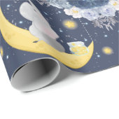 Baby Olifant op Maan Cadeaupapier (Rol Hoek)