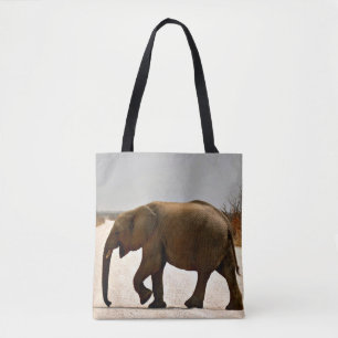 Baby Olifant op Stofpad Draagtas