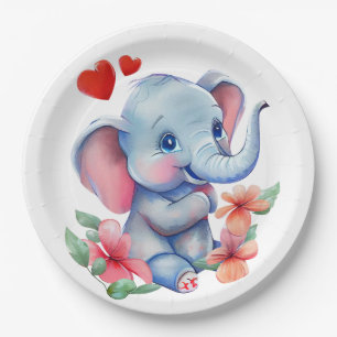 Baby Olifant Papieren Bordje