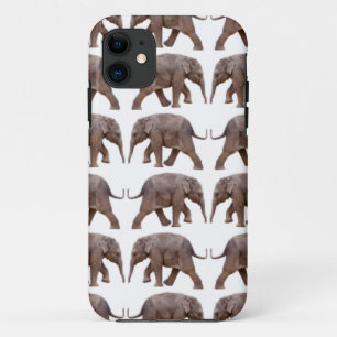 Baby Olifant Razernij iPhone 5 Hoesje (Wit)