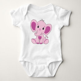 Baby, Olifant, Roze, Baby Bodysuit, DAM Creatief, Romper