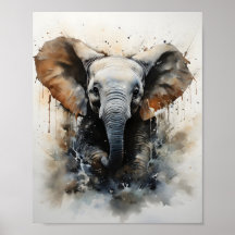 Baby Olifant Running Mooi Wilde Dier