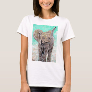 Baby olifantenschildering t-shirt