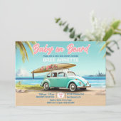 Baby on Board Beach Invitation (Debout devant)