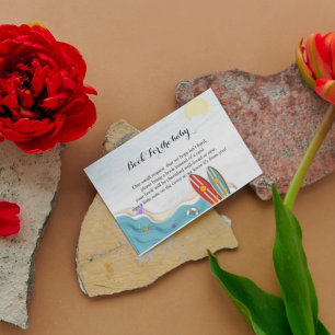 Baby On Board Shower Game Book voor baby aanvraag Informatiekaartje