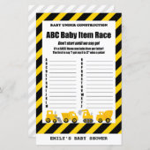 Baby onder Baby shower voor de bouw (Voorkant / Achterkant)