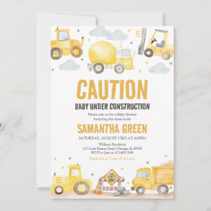 Baby onder Baby shower voor de bouw Kaart