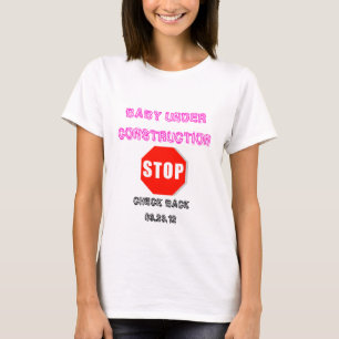 Baby Onder Bouwnijverheid Zwangere T-shirt