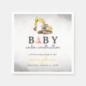 Baby Onder constructie Boy Baby shower Servet (Voorkant)