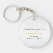 Baby Onder constructie Boy Baby shower Sleutelhanger (Voorkant)