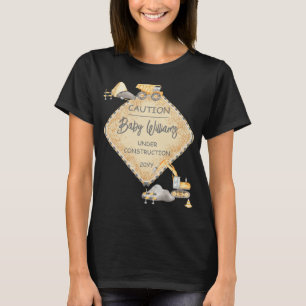 Baby onder constructie Dump Truck Boy Baby shower T-shirt