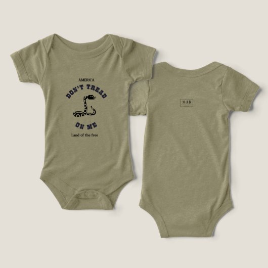Baby one piece "ne marche pas sur moi" (Design Recto & Verso)