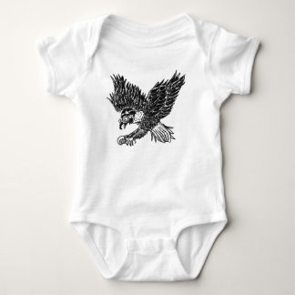 Baby onesie met adelaar en toekomstige snowboarder romper
