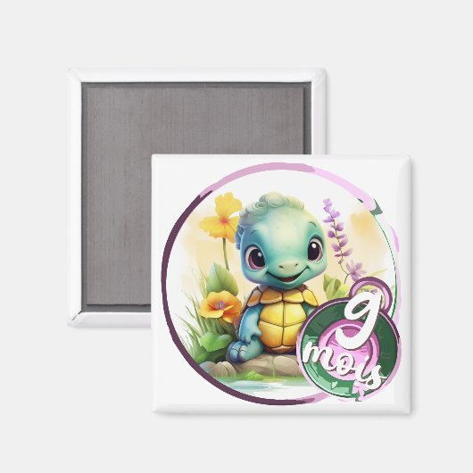 Baby - ook 9 maanden magneet (Voorkant / Achterkant)