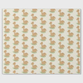 Baby op bladverlooppapier cadeaupapier (Vlak)