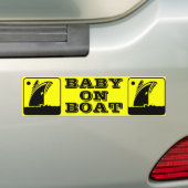 BABY OP BOAT Bumpersticker (Op auto)