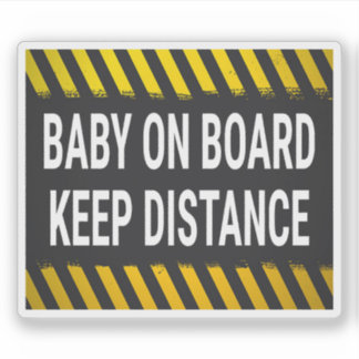 Baby Op Boord Houd Afstand Bord Sticker