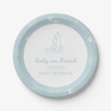 Baby op Boord krabbel Surfplank Strand Baby Shower