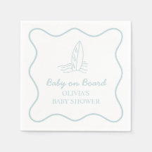 Baby op Boord krabbel Surfplank Strand Baby Shower