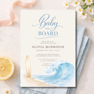 Baby op Boord Surf Golf Baby Shower Kaart