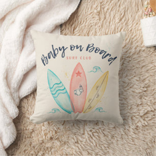 Baby Op Boord Surfplank Baby Shower Kussen