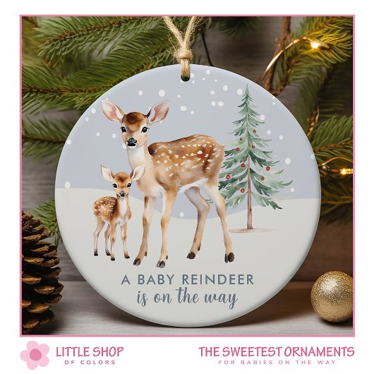 Baby op de weg Woodland Animals Foto Keramisch Ornament