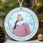 Baby op de weg Woodland Animals Foto Keramisch Ornament