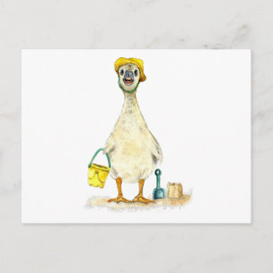 Baby op het strand briefkaart