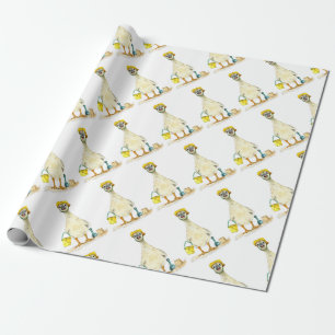 Baby op het strand cadeaupapier