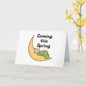 Baby op Moon Spring Kaart (Gele Bloem)