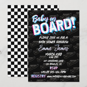 Baby op Skateboard Schoenen - Genderneutraal - Kaart