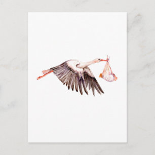 Baby op Stork Briefkaart