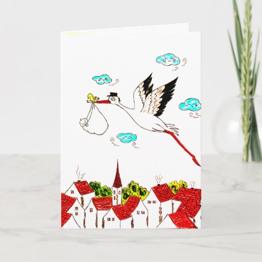 Baby op weg kaart (Voorkant)