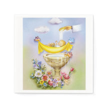 Baby or infant baptism ceremony napkins