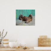 Baby orang-oetan rust poster (Keuken)