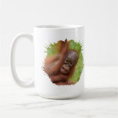 Baby Orangutan Joy Koffiemok (Links)