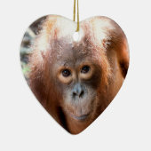 Baby Orangutan Orphan Kobe Keramisch Ornament (Rechts)