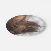 Baby Orangutan Paper Borden Papieren Bordje (Gekanteld)