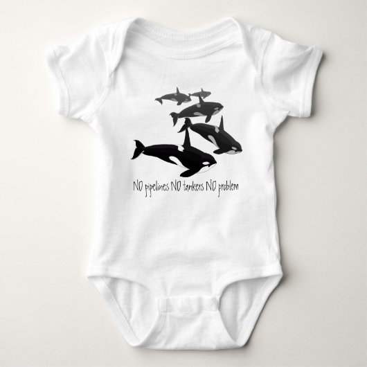 Baby Orca Creeper Specialized Orca Whale Shirt (Voorkant)
