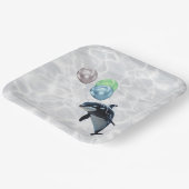 Baby Orca Platter Papieren Bordje (Gebogen)