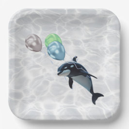 Baby Orca Platter Papieren Bordje