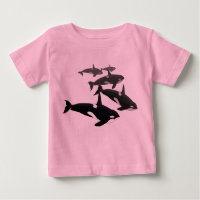 Baby Orca T-Shirt Gepersonaliseerd Orka Whale Shir