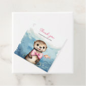 Baby Otter Baby shower Dank u Bedankjes Labels (In situ)