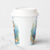 Baby Otter Boy Baby shower Papieren Bekers (Links)