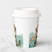 Baby Otter Genderneutraal Baby shower Papieren Bekers (Rechts)