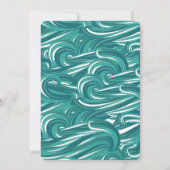 Baby Otter Invitation de fête d'anniversaire (Dos)