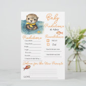 Baby Otter Neutral Baby Predictions Carte de conse (Debout devant)